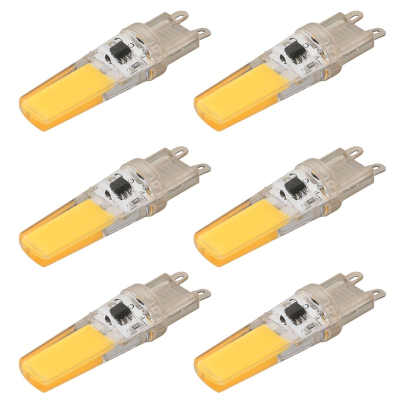 6pcs G9 LED Light Bulb COB Dimmable Professional G9 LED