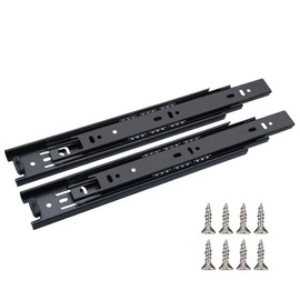 TBNOD 2 Pair 3-Sections Full Extension Silent Drawer Slides 12 Inch, Side Mount Ball Bearing Sliding Drawer Slide for 10 12 14 Inch (12 Inch, 1 Pairs)