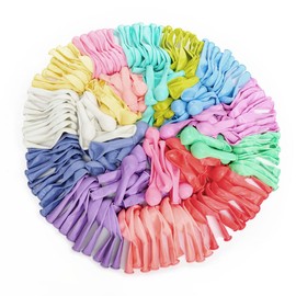 200 Pcs Pastel Balloons 10 Inch and 5 Inch Assorted Macaron Candy Colored Latex Balloons Pastel Rainbow Balloons Different Sizes 12 Kinds Colors Party Balloons