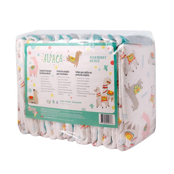 Rearz - Alpaca Adult Nighttime Diapers (12 Pack) (Medium)
