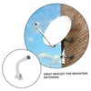 LALAFINA Adjustable Antenna Mount Pole Bracket Sturdy Aluminum Alloy Holder