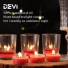 DEVI Strawberry Scented Tealights Candles 48 Pack, 3.5-4 Hours Natural