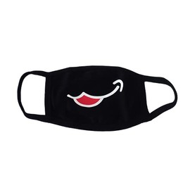 AH-CHOO Unisex, Reusable, Washable, 3 Layer Mask, 100% Cotton Face Mask, Design, Premium Quality (6. Smirk)