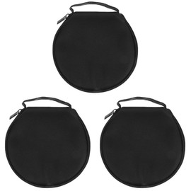 Cabilock 3pcs Cd Disc Storage Bag Cd Holder Binder Storage Cute Case Organizer Carry Case Disc Holder Case Disc Storage Case Small Storage Case Cases Slender Round Frame Travel Oxford Cloth