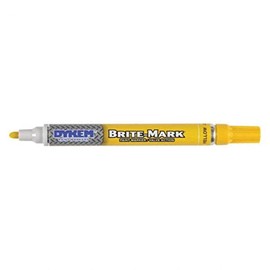 DYKEM 8030-8404 Brite-Mark Marker, Regular Line, Yellow