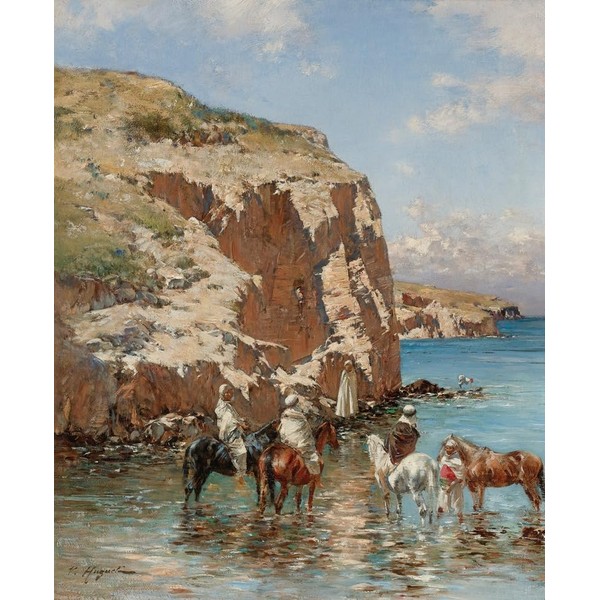 Repos A Lâ€™oasis Poster Print by Victor Huguet (24 x