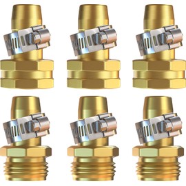 DBR Tech® Garden Hose Repair Kit 5/8” & 3/4" | Heavy Duty Leak-Proof Metal Hose Mender & Connector Set | Male & Female Fittings to Fix Water Hose Ends and Replacement, 3 Set