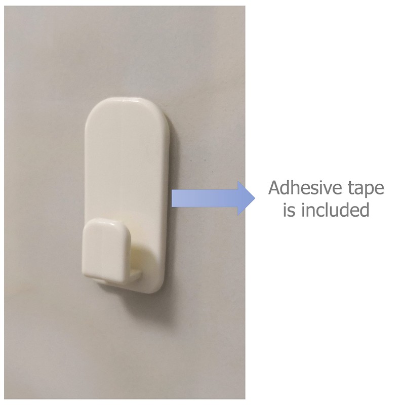 Excelity Set of 4 Remote Controller Plastic Wall Hook Holder