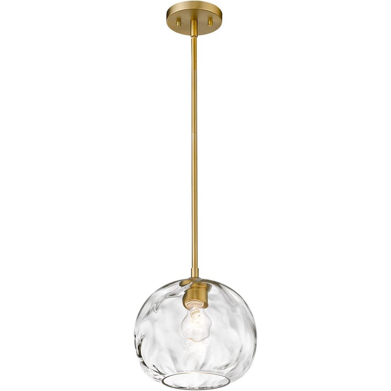 Z-Lite 490P10-OBR Chloe Pendant, 1-Light 100 Watts, Olde Brass