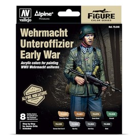 Vallejo - Paint Set Wehrmacht NCO, Early - Plastic Model, Hobby, Colours