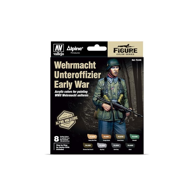 Vallejo - Paint Set Wehrmacht NCO, Early - Plastic Model,