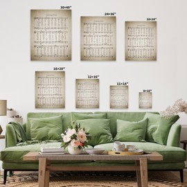 Poster Master Amazing Grace Canvas - Retro Music Sheet Print - Hymnal Art - Gift for Men, Women & Musician - Musician Art - Inspiring Decor for Living Room or Music Room - Available in 8x10 to 30x40