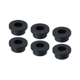 MECCANIXITY 6Pcs T Shape Rubber Grommet Mount Dia 24mm ID 14mm H 14mm Seal Protection Hole Plugs for Cable Pipe Black