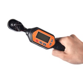 FridayParts AWM-60 N 3/8 inches Mini Digital Reversible Torque Wrench 1.33-44.25 ft-lbs(1.8-60 Nm) with LED Buzzer and LCD Screen