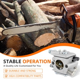 GoaMotors MS250 Carburetor Kit with Air Filter Fuel Filter Fuel Line Ignition Coil Compatible with Stihl MS210 MS230 021 023 025 Chainsaws Replace Walbro WT286 1123 160 1650 1123 120 0603