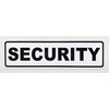 Magnetic Sign Security, Magnetic Sign, White/Black, Available in Three Sizes