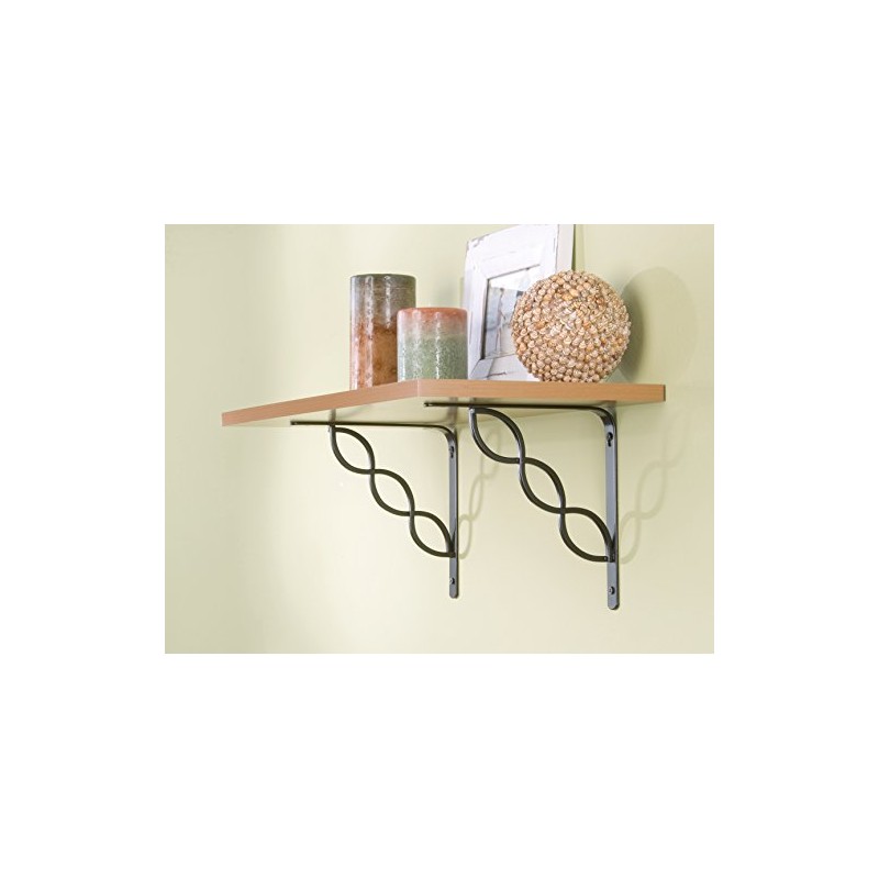 Rubbermaid 1877643 Decorativo, Soporte para Estante, Volutas celtas, Negro, Celtic