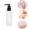 2PCS 100 ML/3.4 OZ Frosted Glass Pump Bottles with Black