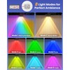 Etetale Solar Fence Lights Outdoor, 20 Pack Warm White/RGB Fence