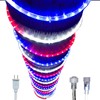 Russell Decor Patriotic Rope Lights Red White Blue for Independence