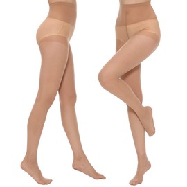 Yilanmy 6 Pairs Women's Sheer Tights 20D High Waist Pantyhose for Women with Reinforced Toes