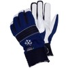 Ejendals 297-9 Size 9 "Tegera 297" Leather Glove - Black/Blue/White
