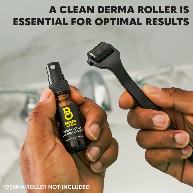 The Beard Club Derma Roller Cleansing Spray - Clean and