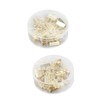 30pcs Gold Binder Clips Flower Shape Pentagonal Heart Shape Electroplating