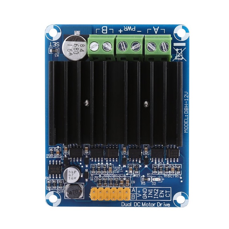 Dual Channel 5-12V DC Motor Controller H Bridge 0A-30A Motor
