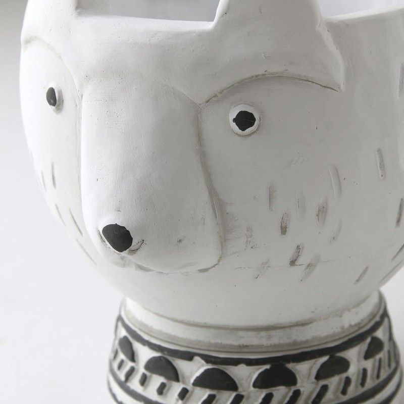 SPICE OF LIFE CCGF1080C Pot Cover Animal Pot White Bear