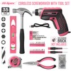 Hi-Spec 35-Piece Tool Kit with 3.6V USB Small Electric Screwdriver