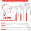 Copkim 3 Pieces Telescoping Inspection Mirror Stainless Steel Extendable Mechanic