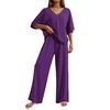 Ekouaer Loungewear Pajamas for Women Set Short Sleeve Pjs Long