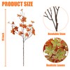 Sggvecsy 4 Pack Artificial Fall Greenery Stem Autumn Faux Flowers