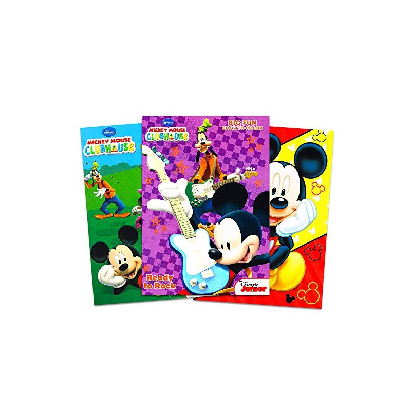 Mickey Mouse Coloring Book Set (3 Books)