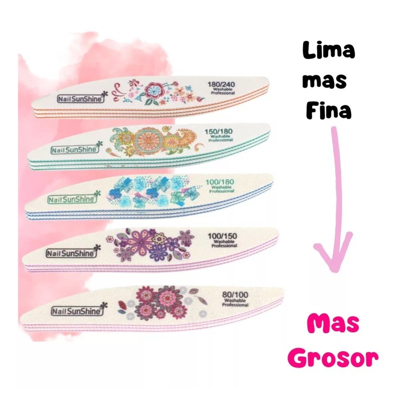 Mafab Lima Para Uñas Manicure Profesional 1 Pz Uñas Acrílico