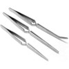 Cross Lock Tweezers Set 3 Cross Locking Soldering Self Closing