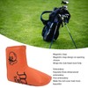 Golf Putter Headcover Orange Sailor's Hat Pattern PU Waterproof Surface