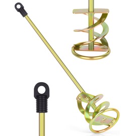 Paint Mixer for Drill, Paint Stirring Drill Attachment for 1-5 Gallon Bucket, Zinc Plated & Rust-Free, Fits All Standard Drills, for Resin, Resin, Epoxy, Concrete