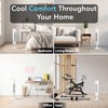 Comfort Zone 36” Tower Fan with Remote Control for Home,