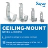 ICC Ceiling Mount J Hook 2” with Retainer Clip -