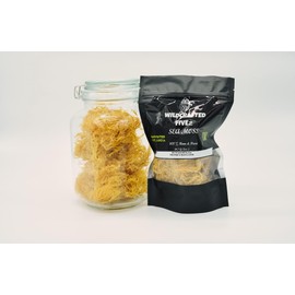 Wildcrafted FIVEz Raw Organic Seamoss 100% Sun-Dried St. Lucia Havested Makes 16oz of Gel