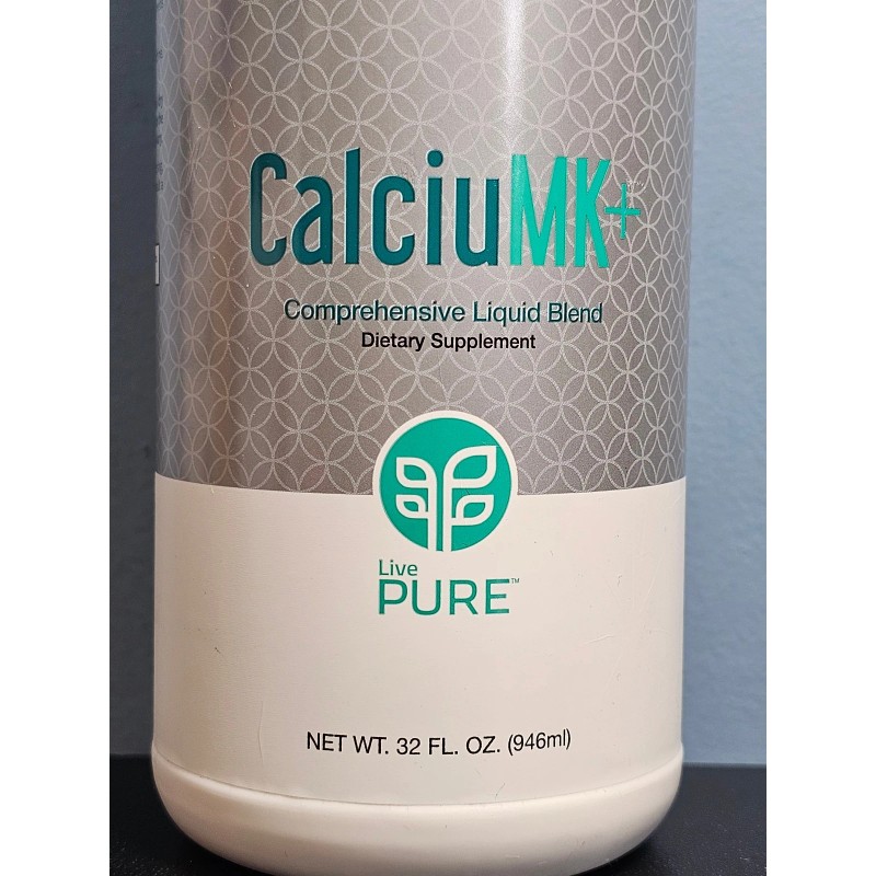 Live Pure CalciuMK+ Comprehensive Liquid Blend 32 fl oz Exp
