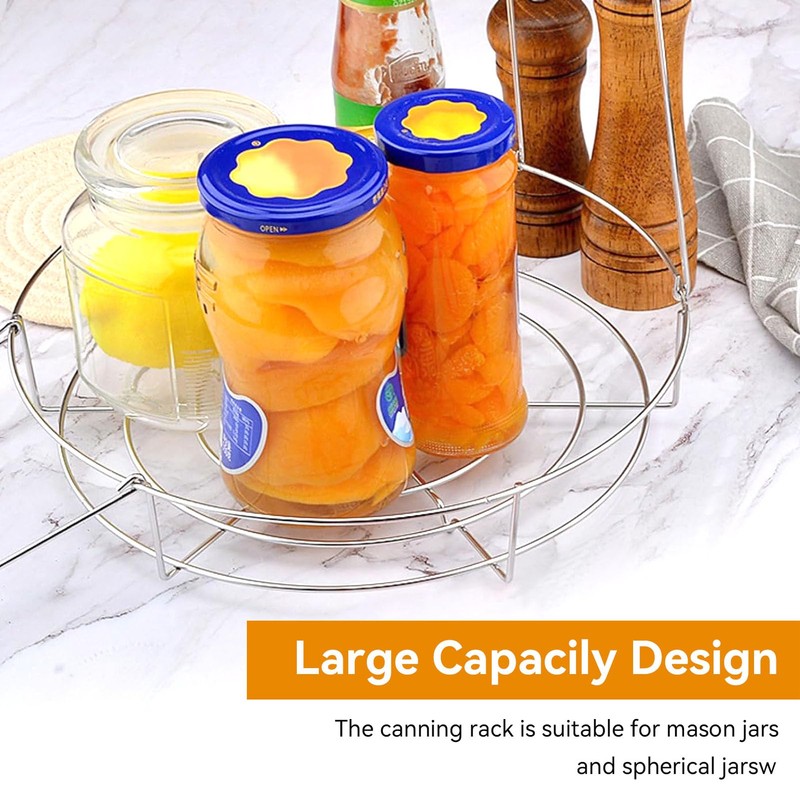 Canner Rack Stainless Steel Canning Rack. Holds 8 Pint or