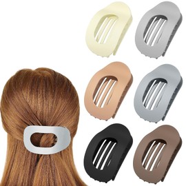 CHSEROK Französische Haarspange, 6 Stück Haarspangen für Damen, Haarspange Dünnes Haar, Matt Haarklemmen, 6 Farben, für Alltag, Verabredungen, Reisen