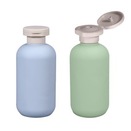 Zhejia Shampoo Bottle, 2-Piece Set, 7.8 fl oz (200 ml), Travel Container, Travel Bottle, Large Capacity, Leak-proof, Special Structure, Refillable Container, Lotion, Milky Lotion, Storage, Sealable,