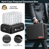 COLCASE Fireproof Document Box, Hard Fireproof Case with Lock Hard-Shell