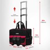 HAUTMEC 18" Rolling Tool Bag With Wheels Portable Toughbuilt Tool