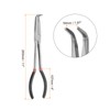 HARFINGTON Long Needle Nose Pliers 11 Inch 90 Degree Wire