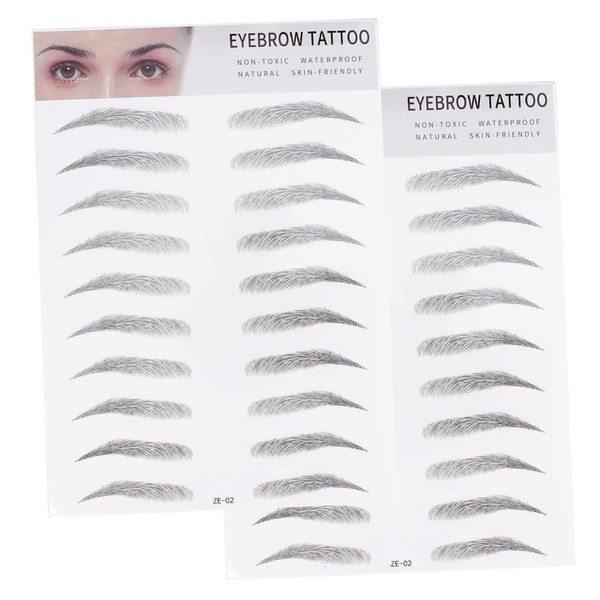 Ipetboom Men Women Brow Tint Stickers Artificial Eyebrow Transfer Instant